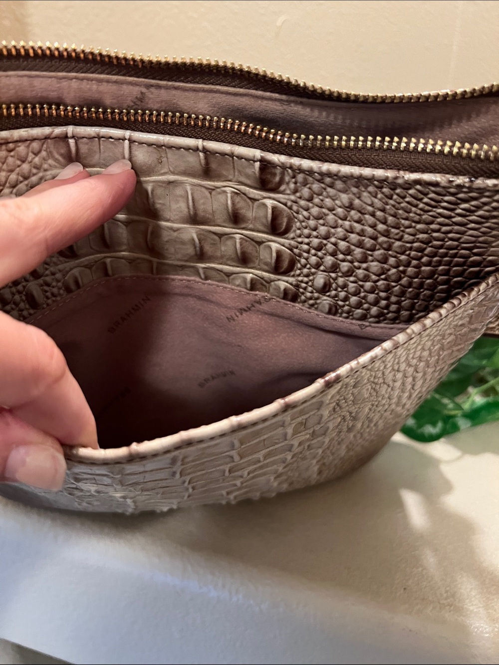 Brahmin Katie Amaretto or Cappuccino bag - Picture 5 of 10